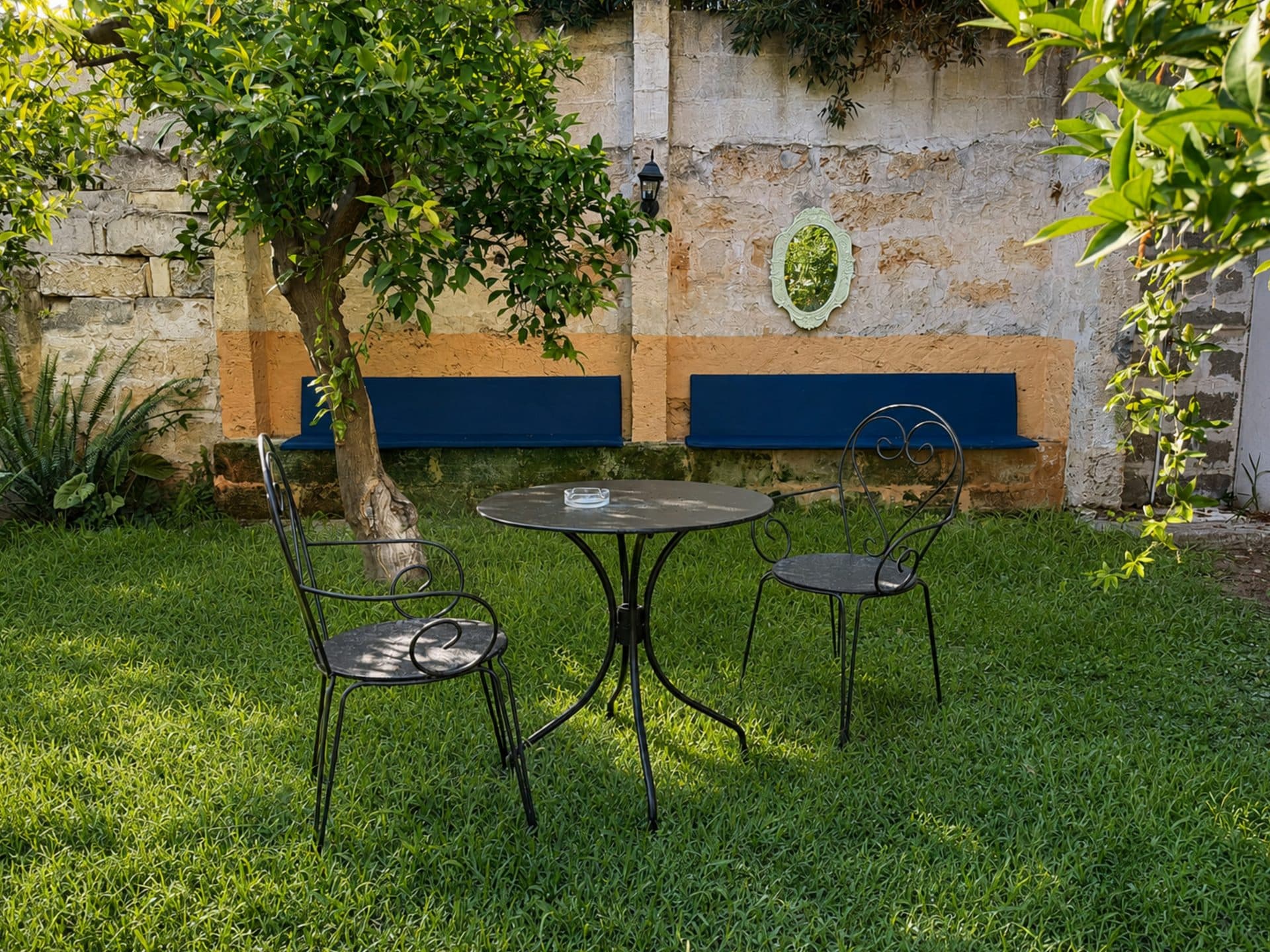 Giardino attrezzato con agrumi a Palazzo Vite